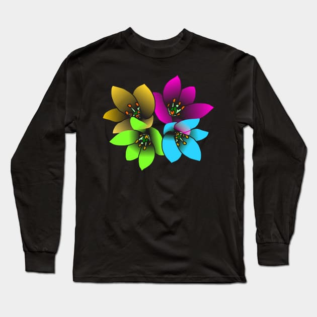 bloom blooming flower flowery petals floral Long Sleeve T-Shirt by rh_naturestyles